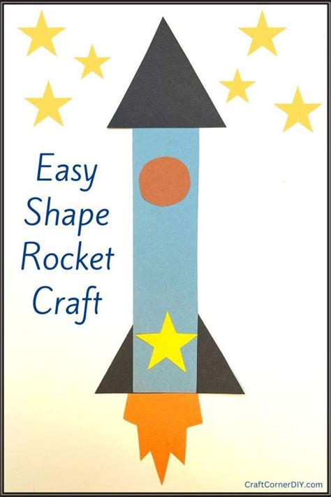 Simple fun rocket craft for kids free template – Artofit