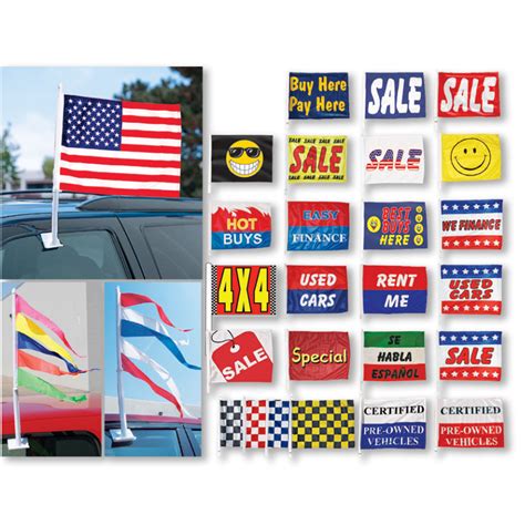 Clip On Flags Car Lot Flags Dealership Flags Used Car Flags Auto