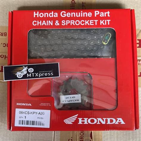 Honda Genuine XRM 125 Chain Sprocket Set 420x39T 14T Lazada PH