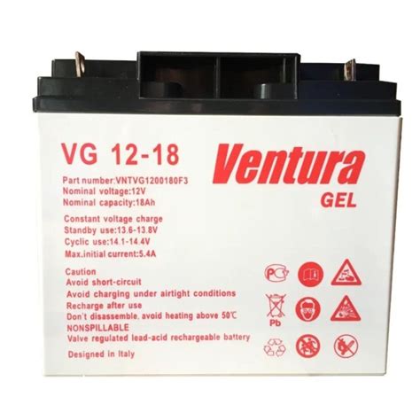 Аккумуляторная батарея Ventura 12В 18А*ч VG 12-18 Gel купить в Украине ...