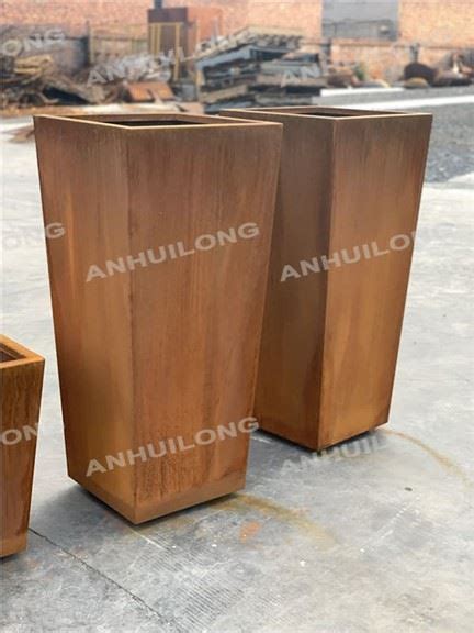 Customized Corten Steel Planter Manufacturers Suppliers Corten Steel