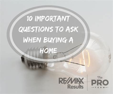 10 Questions To Ask When Buying A House The Pro Team