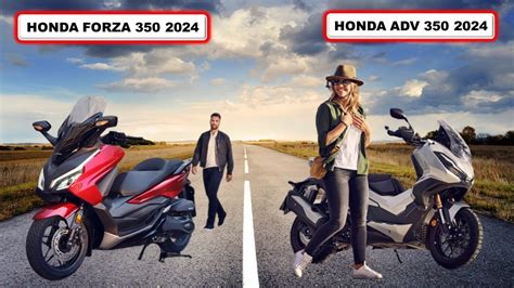 2024 Honda ADV 350 vs Honda Forza 350 Comparativa Opinión cual es mejor