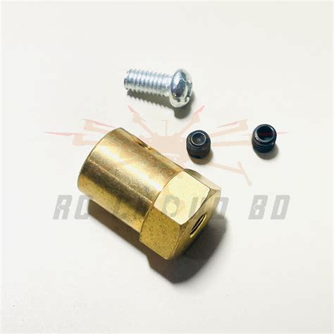 Mm Motor Shaft Coupling Brass Hex Mm Length For Gb Gear Motor