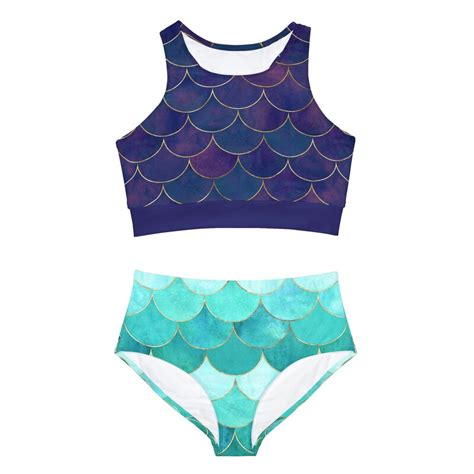 Mermaid Bikini Etsy