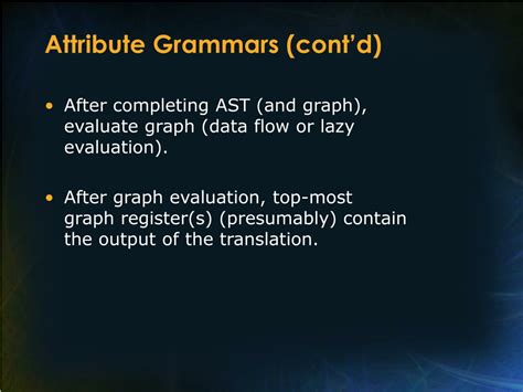 Ppt Attribute Grammars Powerpoint Presentation Free Download Id