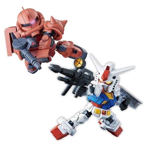 Sd Gundam Cross Silhouette Rx Gundam Char S Zaku Ii Nin Nin