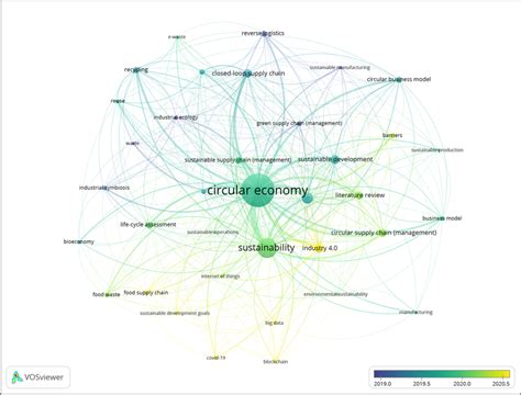 Visualization Of Co Occurrence Of Author Keywords With Temporal Overlay