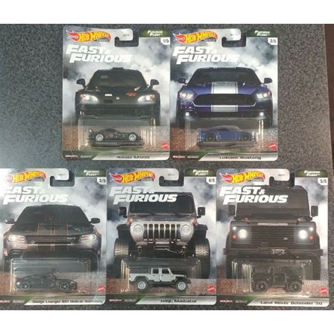 Hot Wheels Premium Velozes E Furiosos Fast And Furious Set Completo