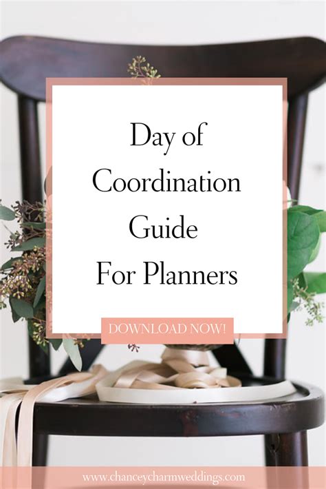 Day of Coordination Guide for planners. This download offers a complete guide on how to ...