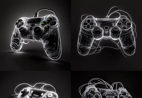 Gaming Neon Lights Controller Digital Artwork Download - Etsy