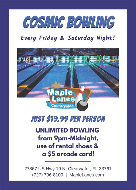 Cosmic Bowling – Maple Lanes Countryside