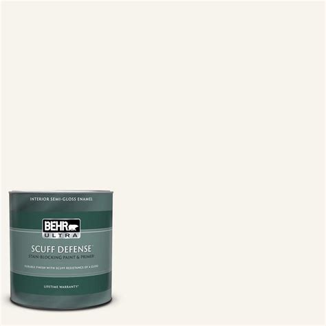 Behr Ultra 1 Qt Pwn 10 Decorator White Extra Durable Semi Gloss