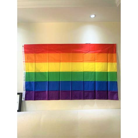 Free Shipping Lgbt Flag Colorful Rainbow Gay Pride Peace Flags 3x5ft