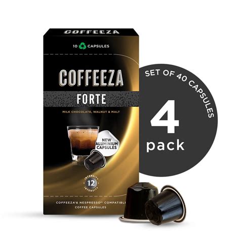 Amazon Coffeeza Forte Aluminium Coffee Capsules Intensity 12 10