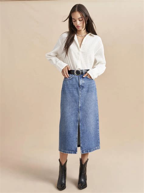 Best Long Denim Skirts 2024 19 Best Denim Midi And Maxi Skirts Tested