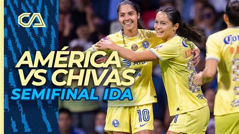 🔴 En Vivo 🦅 América Vs Chivas Femenil Semifinal Ida Youtube