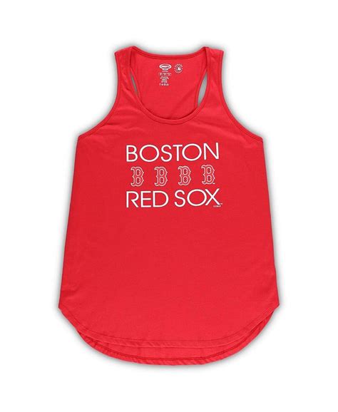 Concepts Sport Womens Red Navy Boston Red Sox Plus Size Meter Tank