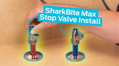 How to Install a SharkBite Max Stop Valve - YouTube