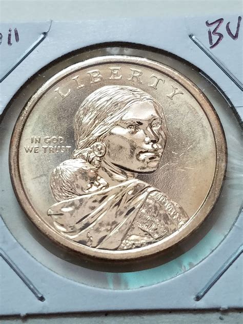 P Sacagawea Native American Wampanoag Treaty Dollar Bu For