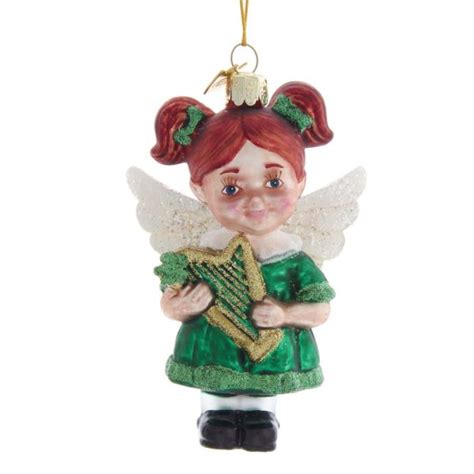 Irish Angel Ornament Glass Bridgets Of Erin