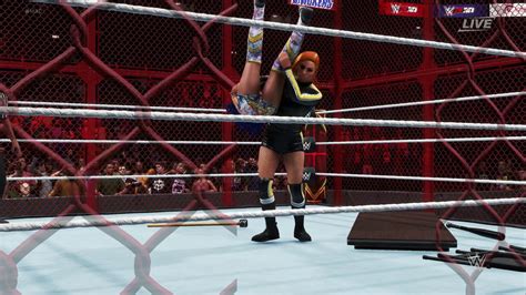 Wwe 2k20 Becky Lynch Vs Sasha Banks Womens Hell In A Cell Wwe 2k20