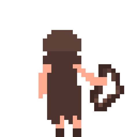 Pixilart Walking Archer Back View By Gamedev