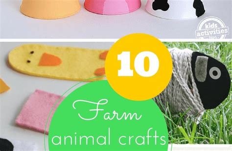 10 fun farm animal crafts for kids