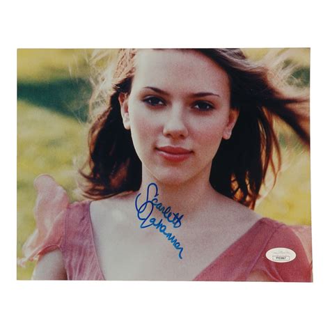 Scarlett Johansson Signed 8x10 Photo Jsa Pristine Auction