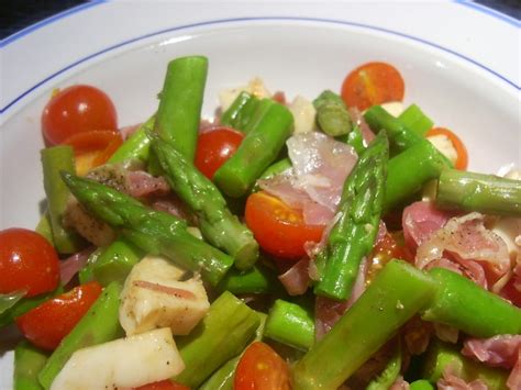 Salade D Asperges Au Jambon De Parme Tours Et Tartines