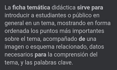 Para Que Sirve Elaborar Una Ficha Tematica Help Brainly Lat