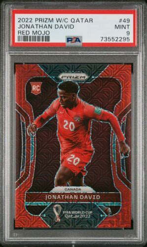 Psa Prizm World Cup Qatar Jonathan David Red Mojo Rc