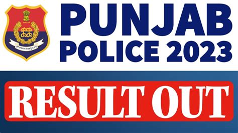 Punjab Police Bharti 2023 Merit List Out Sub Inspector Bharti