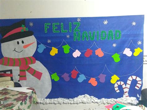 Adorno Navide O En Manualidades Escolares Murales De Navidad