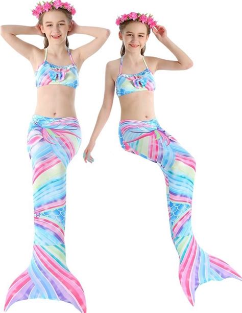 Zeemeerminstaart Met Bikini Set Zonder Monovin Mermaid Staart Shine Bright Bol