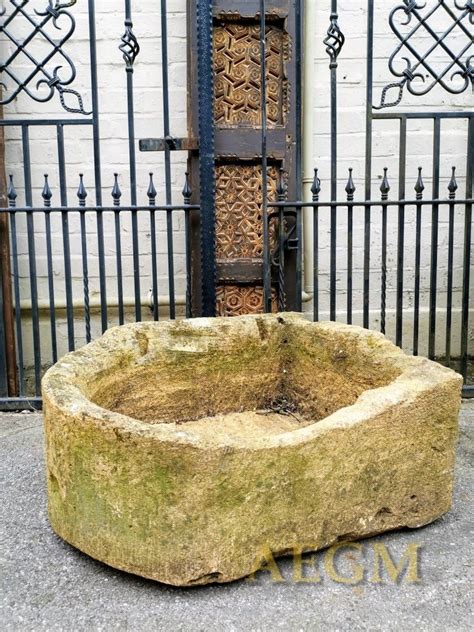 A Beautiful Very Large Ancient Cotswold Stone Troughplanter Aegm