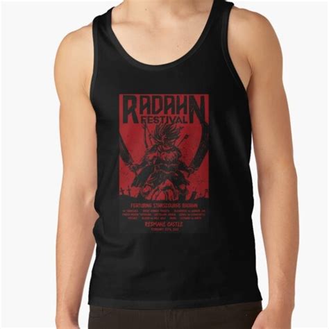 Elden Ring Tank Tops – Radahn Festival Red Tank Top | Elden Ring Merch