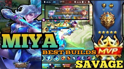 SAVAGE MIYA Full Video Gameplay Builds Marksman Mobilelegends