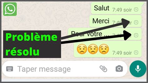 Echec D Envoi De Message Whatsapp Impossible D Envoyer Ou De Recevoir