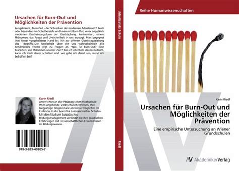 Ursachen F R Burn Out Und M Glichkeiten Der Pr Vention Von Karin Riedl