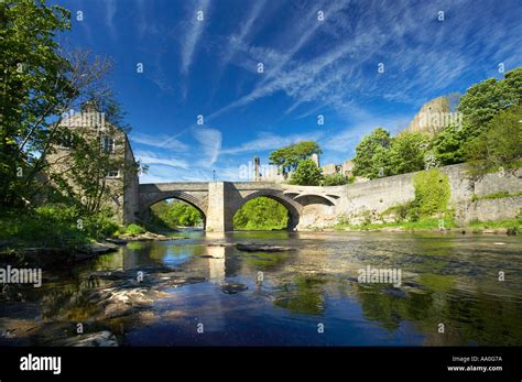 Barnard Castle Bridge over the River Tees Barnard Castle County Durham ...