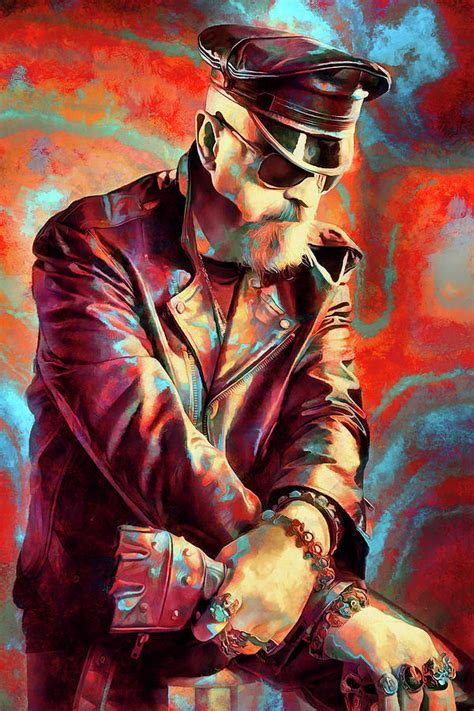 Judas Priest Rob Halford Art Leather Rebel Digital Art By The Rocker Fine Art America