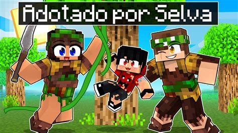 P3DRU foi ADOTADO pela FAMÍLIA SELVA no Minecraft YouTube