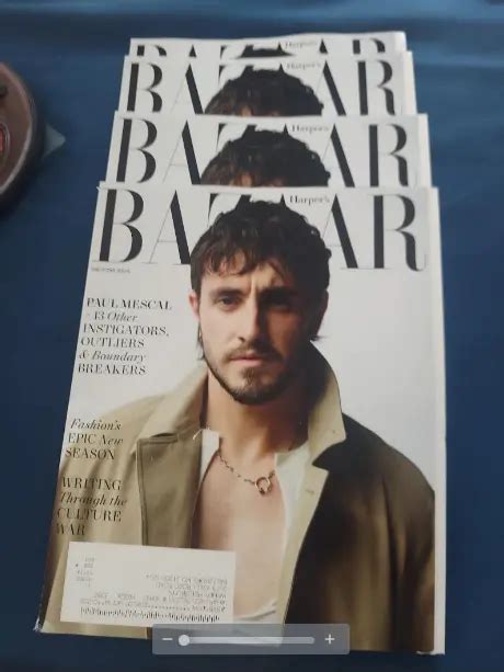 Harpers Bazaar Magazine September Paul Mescal All Copies Eur