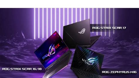 Asus Rog Strix Scar Zephyrus M And Duo Gaming Laptops Launched In