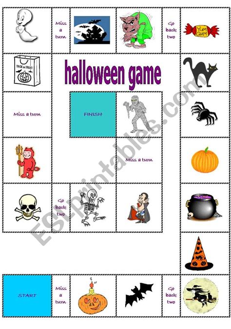 Halloween Game ESL Worksheet By Vanessa G L