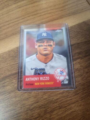 Topps Chrome Platinum Anniversary Anthony Rizzo Yankees Ebay