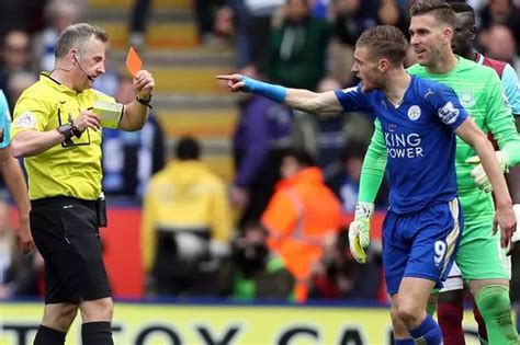 Jamie Vardy Charged With Improper Conduct Following Red Card In