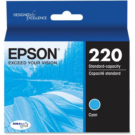 Epson Durabrite Ultra 220 Original Standard Yield Inkjet Ink Cartridge Cyan 1 Each