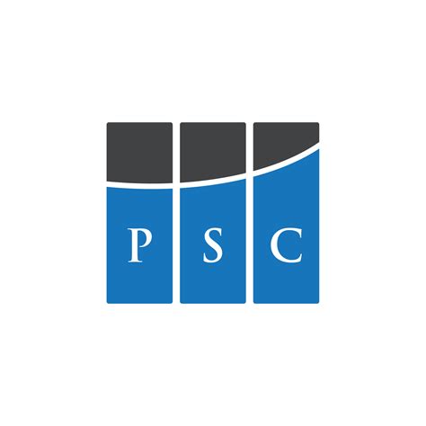 PSC letter logo design on WHITE background. PSC creative initials letter logo concept. PSC ...